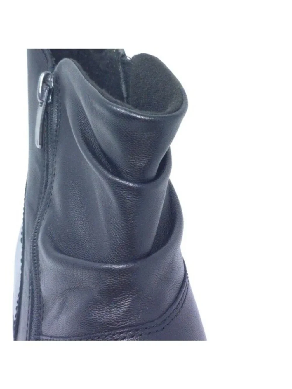 New Clarks Collection Cora Pace Ankle Boot Black Leather Medium